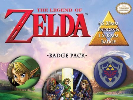 ZELDA - PACK 5 BADGES - THE LEGEND OF ZELDA Fashion